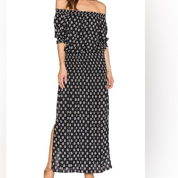 Auguste the label off shoulder floral dress, pre-owned size 2 - Picture 1 of 8